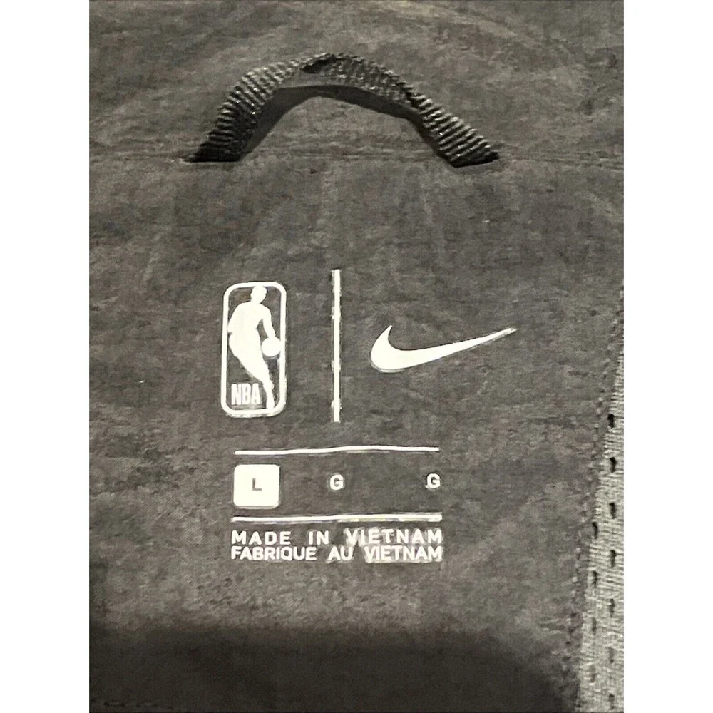 Chicago Bulls Nike Mens Large Track Jacket Black Grey NBA Basketball Coat Jersey